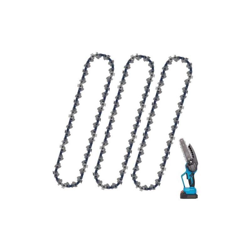 3er-set Kettensägenkette 3/8"lp 33 Glieder 20,32 Cm Geringer Rückschlag Kompatibel Mit Bosch Ake 35 S Ake 35-19 S, Einhell, Husqvarna, Makita, Dolmar, Oregon Und Andere Bluedeer