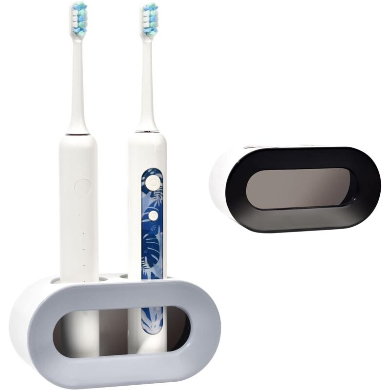 Elektrische Zahnbürstenhalter, 2er-set, Wandmontierter Abtropfbarer Halter Für Elektrische Zahnbürsten, Aufbewahrung Für Elektrische Zahnbürsten, Wandhalterung Für Elektrische Zahnbürsten (schwarz + G