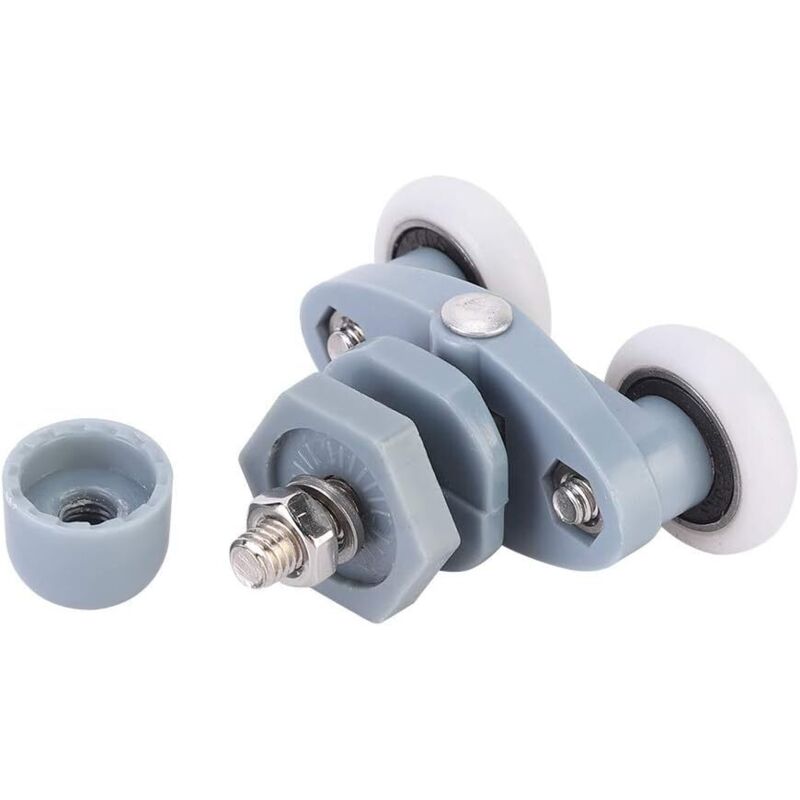 8 Stück Schiebetürrollen, Langlebige Kunststoff-schieberollen Für Duschabtrennungen, Aurlane Badezimmer-glastür-laufrollen, Lagerlaufräder (20 Mm)