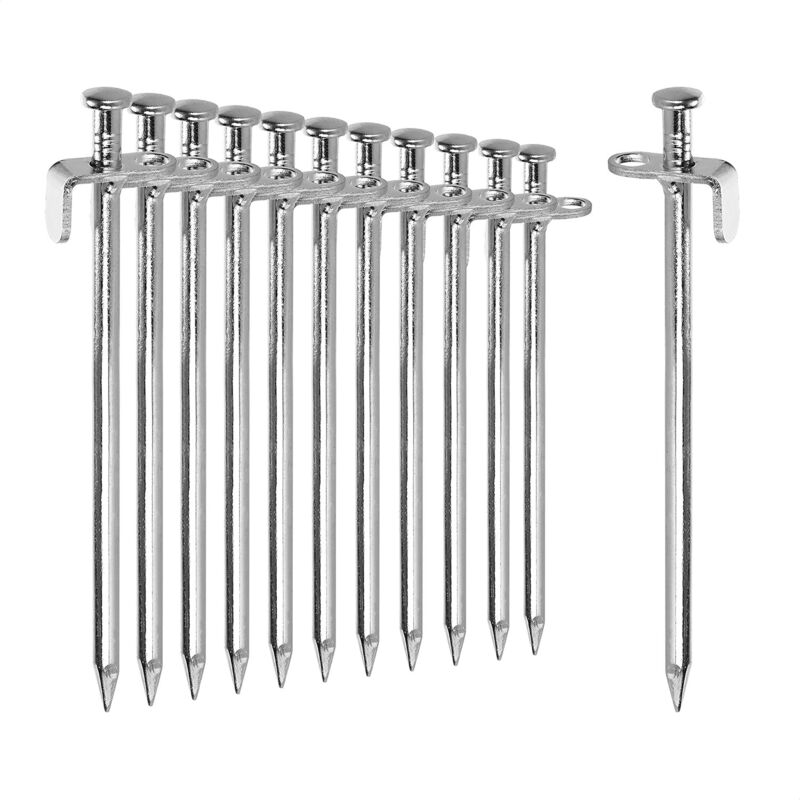 12x Zeltstangen Aus Stahl – Lange Und Robuste Heringe Für Camping Und Outdoor – Zeltstab