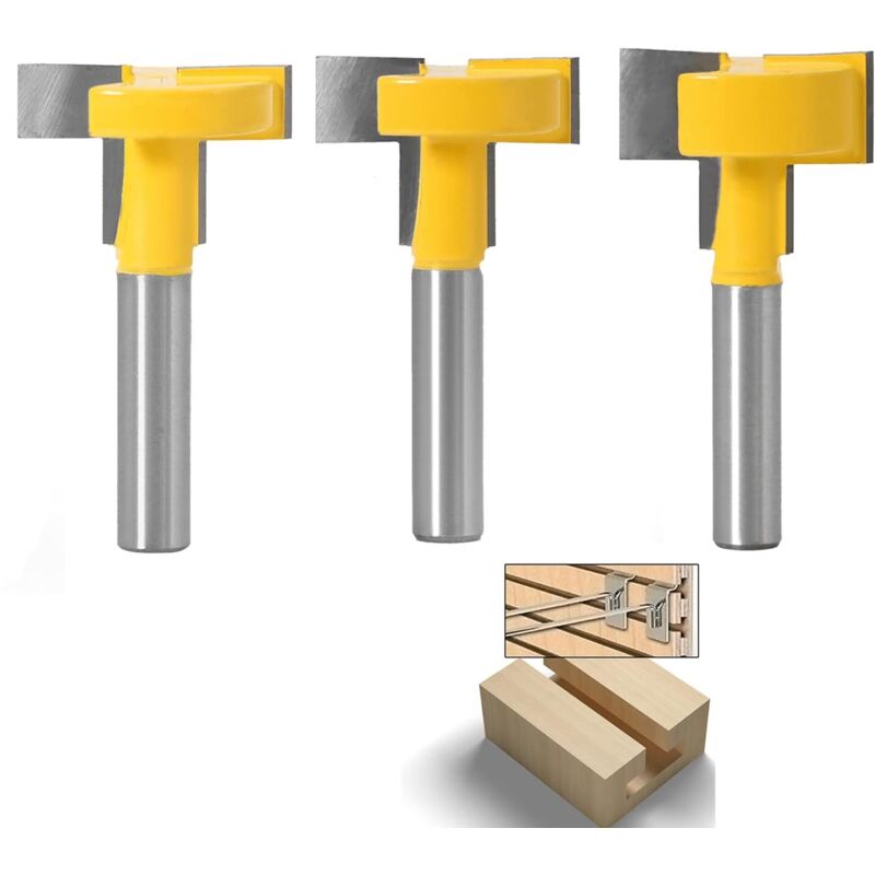 3er-set Hartmetall-fräser 8 Mm – Für Oberfräsen Und Router – Sauberer Schnitt Für Hartholz Und Nadelholz