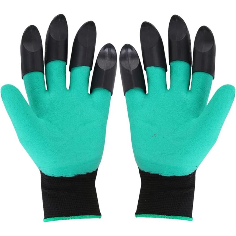 Unisex-arbeitshandschuhe, Wasserdicht, Für Gartenarbeit Und Bodenbearbeitung. 8 Krallen Für Einen Festen Griff.