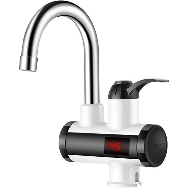Duschset 220v 3000w Elektrischer Durchlauferhitzer Wasserhahn 360° Drehbarer Küchen- Und Badezimmer-wasserhahn, 3 Sekunden Sofortige Warmwasserversorgung, Elektrischer Durchlauferhitzer Ohne Speicher