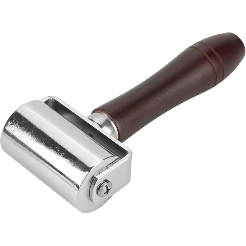Platinwerkzeuge 60mm Kantenroller Für Leder, Lederkantenfalzer, Hochkohlenstoffstahl, Robustes Lederbearbeitungswerkzeug, Rollwerkzeug Für Geklebte Schichten In Der Lederwarenherstellung