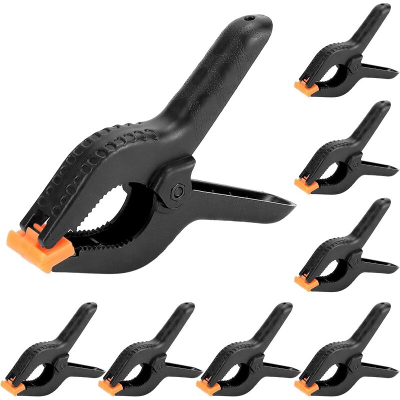 8er-set Federklammern 15 Cm, Kunststoffklammern Für Basteln, Holzarbeiten, Fotostudio, Plane