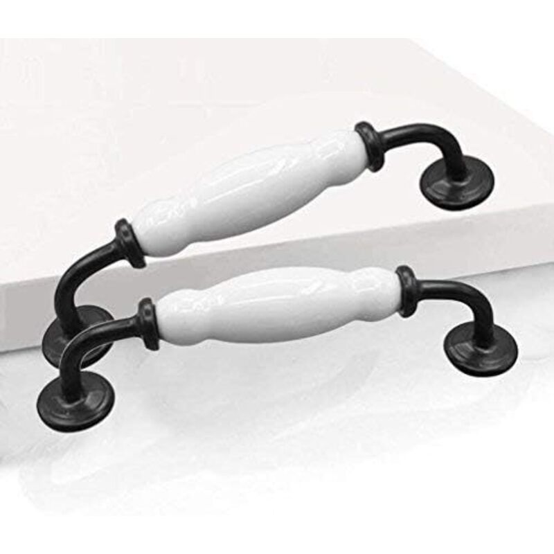 2 X Bogen-griffe Türknöpfe, Schubladen- Und Schrankgriffe Möbelgriff (bohrabstand 128 Mm)