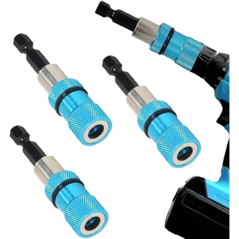 3-teiliges Set Magnetischer Bit-halter, Schneller Bit-wechsel, Schwenkbarer Bit-halter, Magnetischer Schrauberbit Für Holzverarbeitung, Trockenbau Und Bohrmaschine