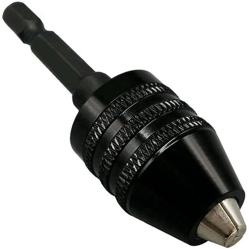 1 Stück Schlüsselloses Schnellwechsel-bohrfutter 0,6–8 Mm, Selbstklemmendes Bohrfutter-adapter Mit 6,35 Mm Sechskantschaft, Mini-dreibackenfutter Für Elektrische Bohrmaschinen Und Schrauber
