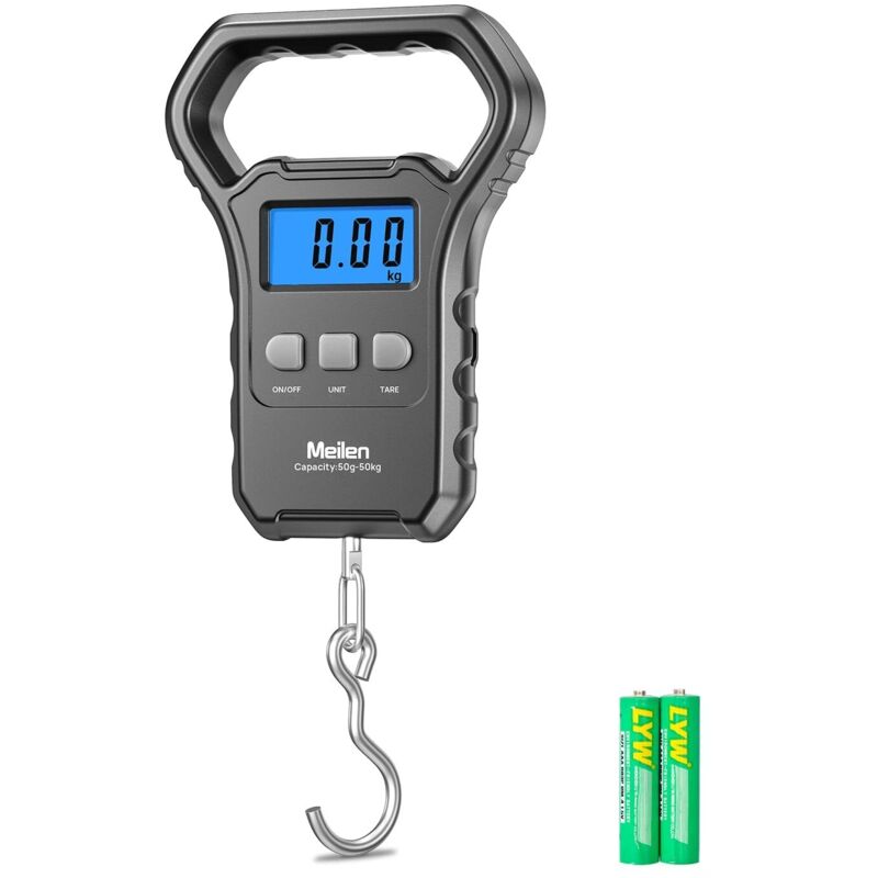 Waage Zum Wiegen Von Gepäck, 110 Lb/50 Kg Hängende Waage Mit Lcd-hintergrundbeleuchtung, Für Koffer Mit Großem Griff, Digitale Postwaage