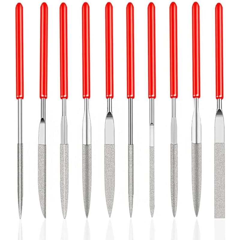 10 Stück Mini-diamantnadeln Für Handwerk, Modellbau, Tischlerei, Polieren Von Holz, Schmuck, Basteln Und Metall (2 Mm X 100 Mm)