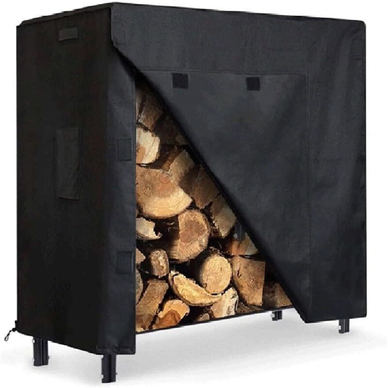 Schutzhülle Für Brennholzscheite, Wasserdichtes Und Robustes 600d Oxford-gewebe, Schutz Vor Witterungseinflüssen Und Uv-strahlen, 122x61x107cm