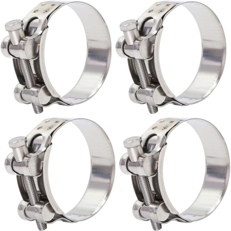 Schlauchklemmen, 6er-pack, Klemmbereich 40-43mm, T-bolt Edelstahl-schlauchklemmen, T-schrauben-schlauchklemmen Für Wasserleitungen, Gasleitungen, Automobilrohre