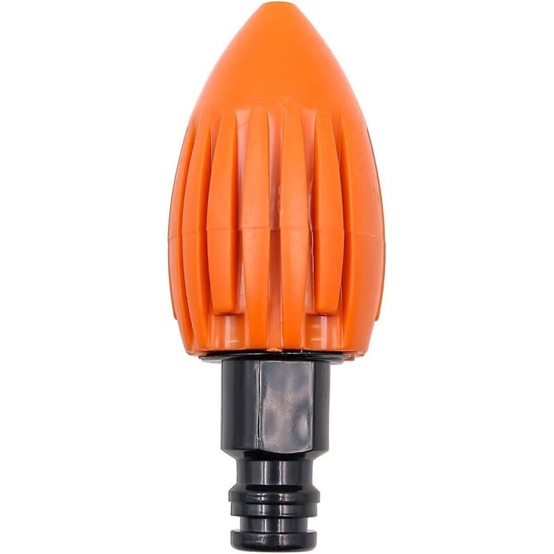 (orange) Rohrreinigungsdüse Für Abwasserkanäle, Wasserraketen-düse, Hochdruckreiniger-düse Für Abwasserkanäle, Spüldüse Mit Schnellanschluss, Geeignet Für Gartenschlauch