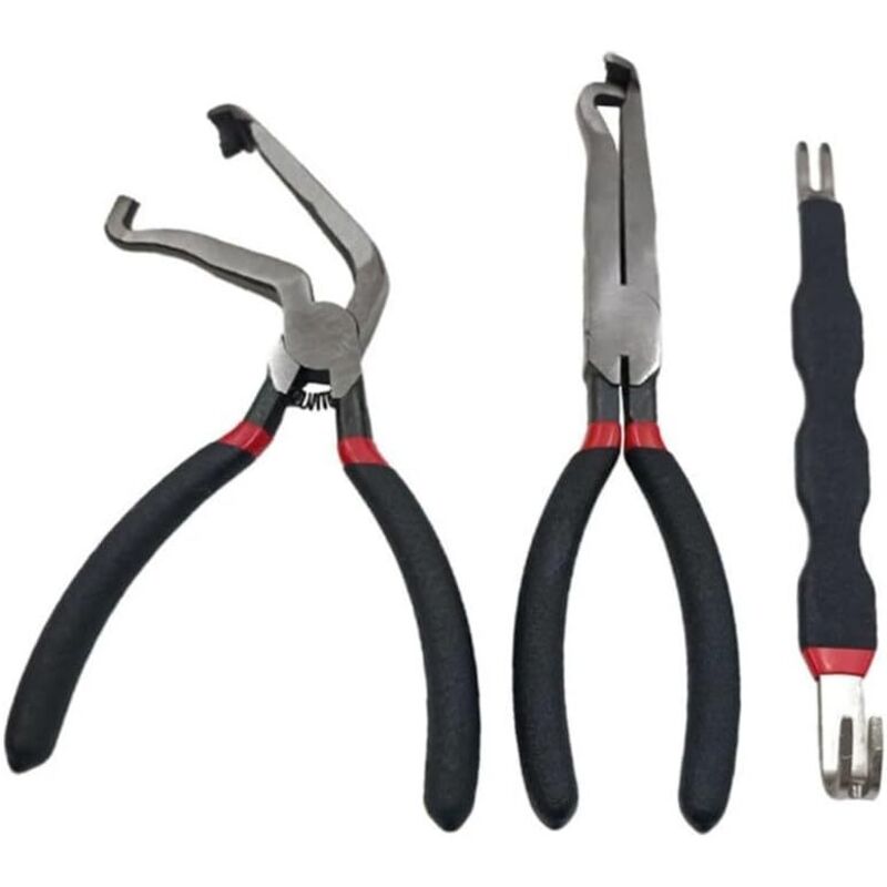 3-teiliges Werkzeugset Zum Abklemmen Elektrischer Steckverbinder: Zangen, Kabelbinder, Für Die Autoreparatur, Steckerabzieher, Aus Kohlenstoffstahl
