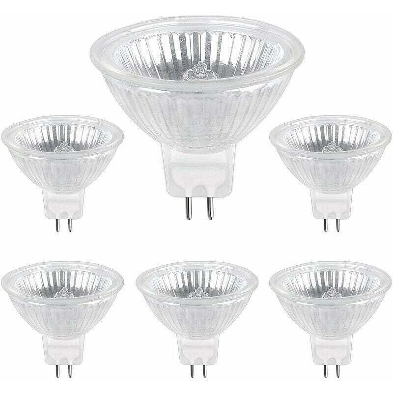 Aunrtb Halogen-gu5.3-lampe 35w 12v, 400lm Warmweiß 2700k Dimmbar, Mr16-halogenspot, 6er-pack