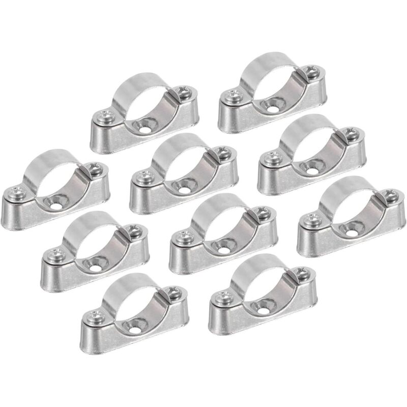10 Stück Rohrhalter, Rohrschellen Für 1-zoll-rohre (25 Mm), Wand- Und Deckenbefestigung, Starre Rohrbänder Für Metall- Und Pvc-rohre