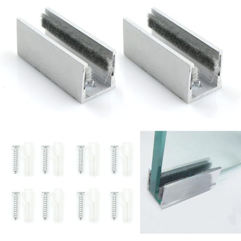 Leitfaden Für Glasschiebetüren – Bodenrolle, Zubehör Für Rahmenlose Glasschiebetürsysteme, 2 Stück