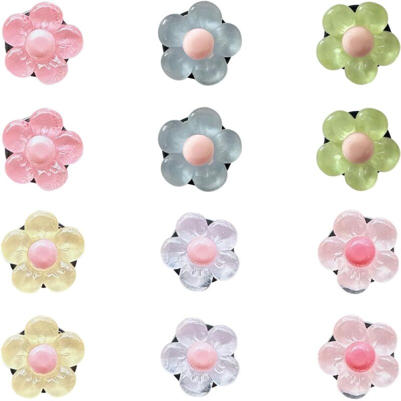 Auto-aromatherapie-clip Mit Blumen, 12-teilig, Niedlicher Luftauslass-clip, Autozubehör Zur Dekoration, Innenraumaccessoires