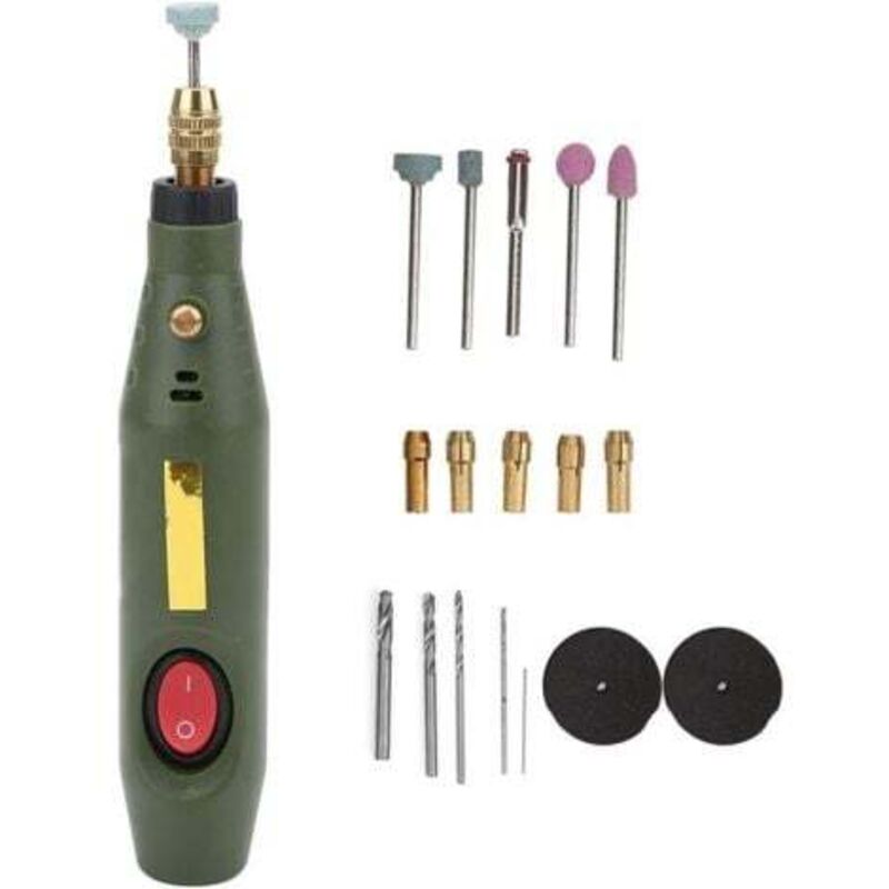 Mini-rotationswerkzeug Elektrische Bohrmaschine Schleifer Polierer Graveur Holzskulptur Stiftbohrer Set Ac 100-240 V (eu-stecker)