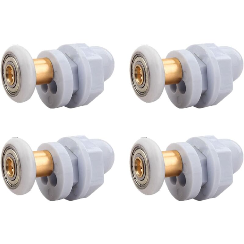 Duschttürrollen, 4er-set Messingrollen Für Schiebeduschtüren, Kompatibel Mit Glas-schiebetüren (19 Mm).