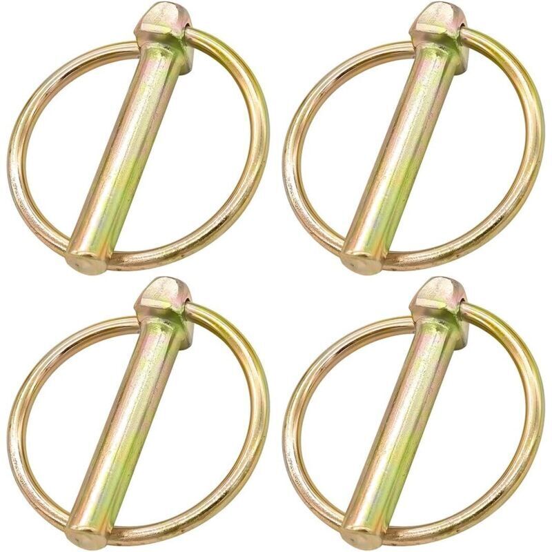 4 Stück Splint-clips, Lynch-splinte Mit Ring, Sortiment Runder Sicherheits-splint-clips, Lynch-splinte Für Anhänger Und Landwirtschaftliche Traktoren, Für Landwirtschaftliche Fahrzeuge (m8)