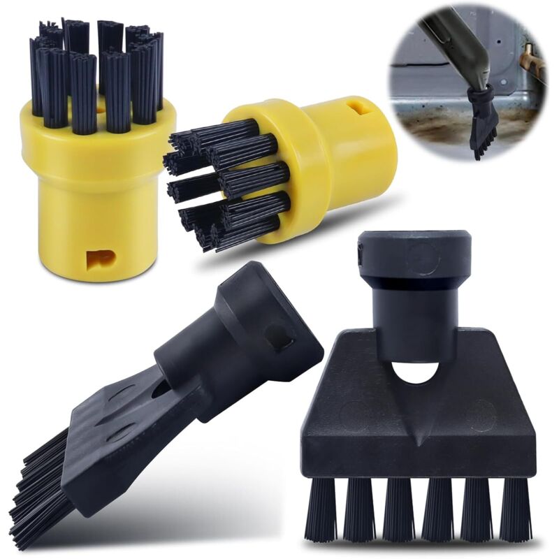 4 Stück Zubehör-dampfreinigerbürsten Für Karcher Sc1 Sc2 Sc3 Sc4 Sc5, Kärcher Fugendüsenbürsten Für Küche, Möbel, Badezimmer, Teppiche