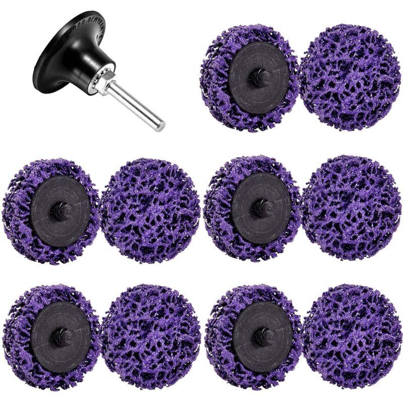 10 Stück Csd-reinigungsscheiben 50 Mm - Zur Oberflächenbehandlung Oder Zum Entrosten, Entfernen Von Schweißfarbe Und Oxidierten Oberflächen (10 Stück - 50 Mm)