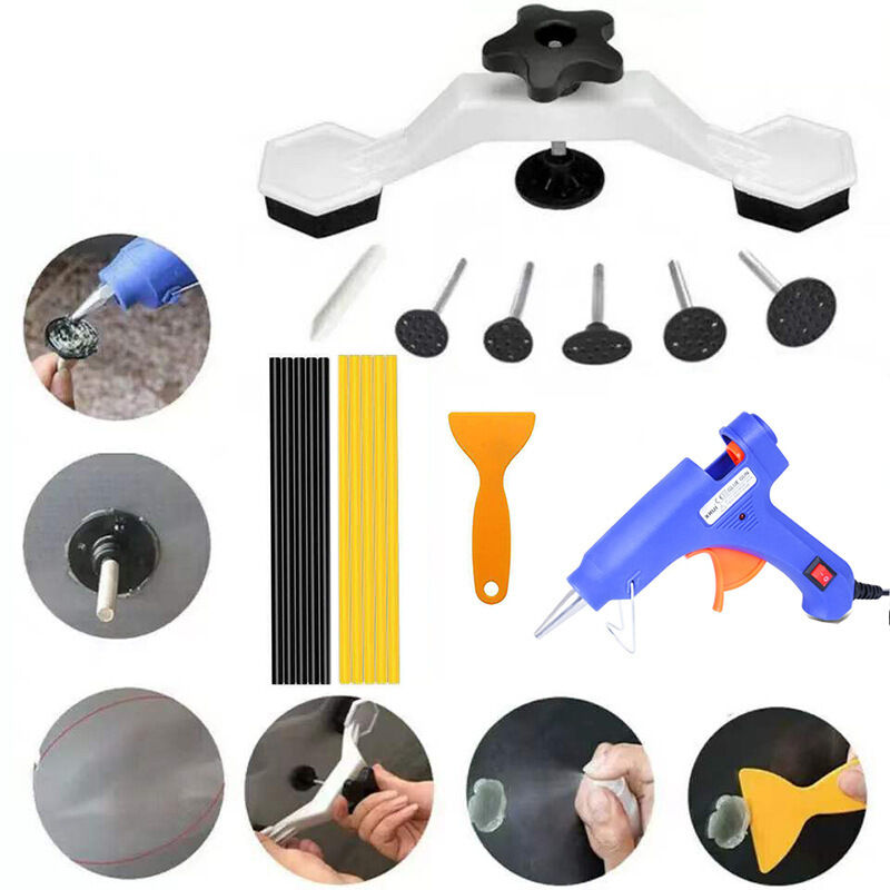 Lackausbeul-set – Karosseriewerkzeuge Zur Reparatur Von Dellen – Ergonomischer Abzieher – Robustes Und Langlebiges Material