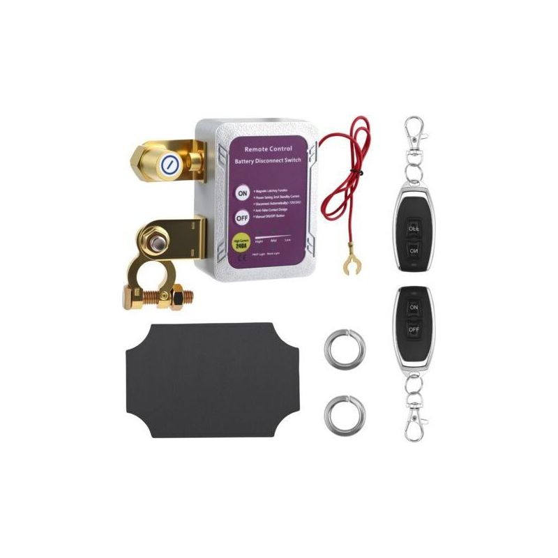 12v Batterietrennschalter, Kabelloser 240a Auto-batterietrennschalter Mit Fernbedienung, Automatischer Abschalt-motorschalter Für Autos, Wohnmobile, Atvs, Lkw, Boote Und Busse