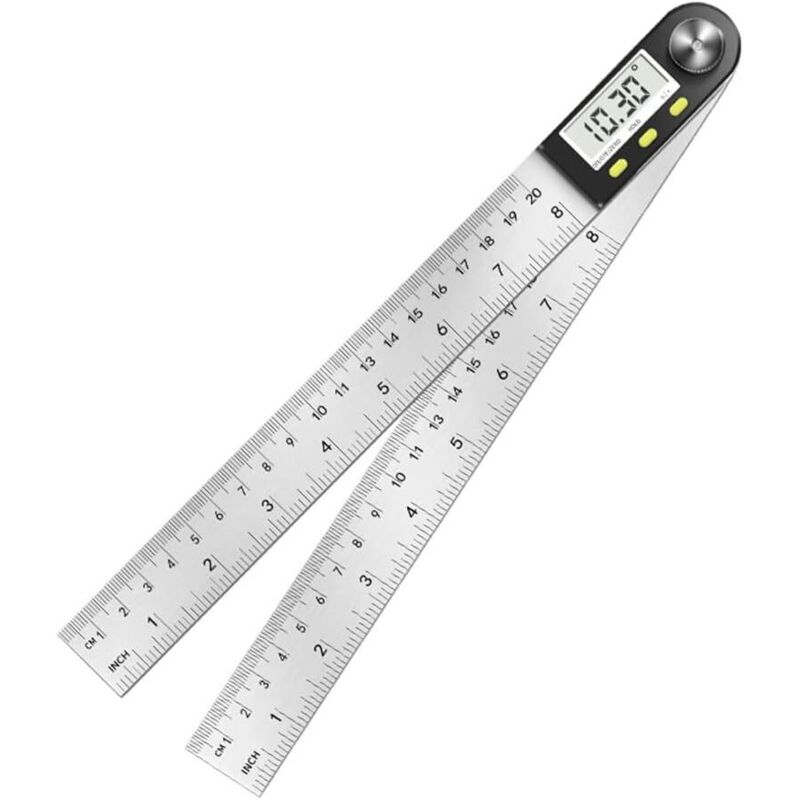 Digitaler Winkelmesser, Winkelmessung Von 0° Bis 360°, Edelstahl-winkellehre Mit Lcd-bildschirm, Edelstahl-lineal Für Holzarbeiten, Hausaufgaben Und Bauwesen