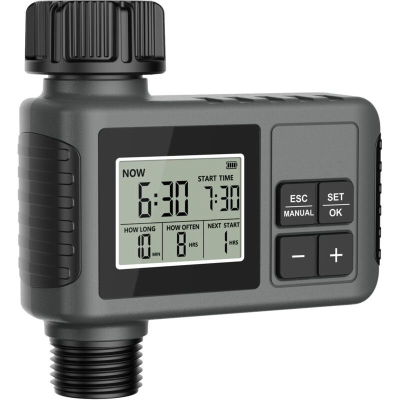 Ein Ausgang Für Bewässerungscomputer, Regenverzögerer, Manuell, Automatische Bewässerung, Programmierbarer Wasserhahn-timer Für Rasen Und Garten