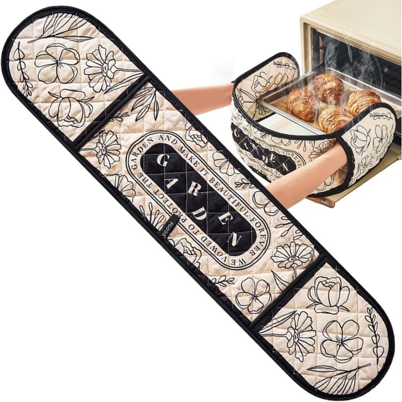 Ofenhandschuhe Und Topflappen, Doppelte Hitzebeständige Ofenhandschuhe, Küchenhandschuhe, Doppelte Ofen-topflappen, Verbrühungssichere Handschuhe, Langlebiges Design Für Kochbegeisterte