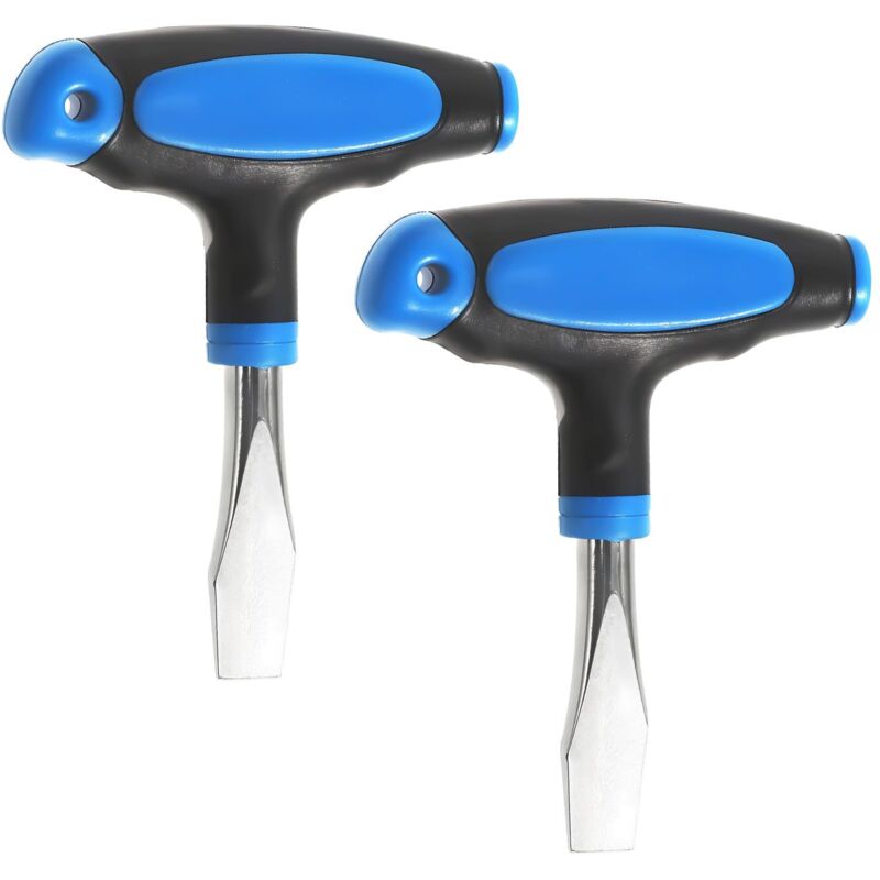 2 Stück Kurze Schlitzschraubendreher 10 Mm – Einfach Zu Verwenden – Ergonomischer Griff – Schlitzschraubendreher – Für Film-sets, Werkstatt, Mechaniker