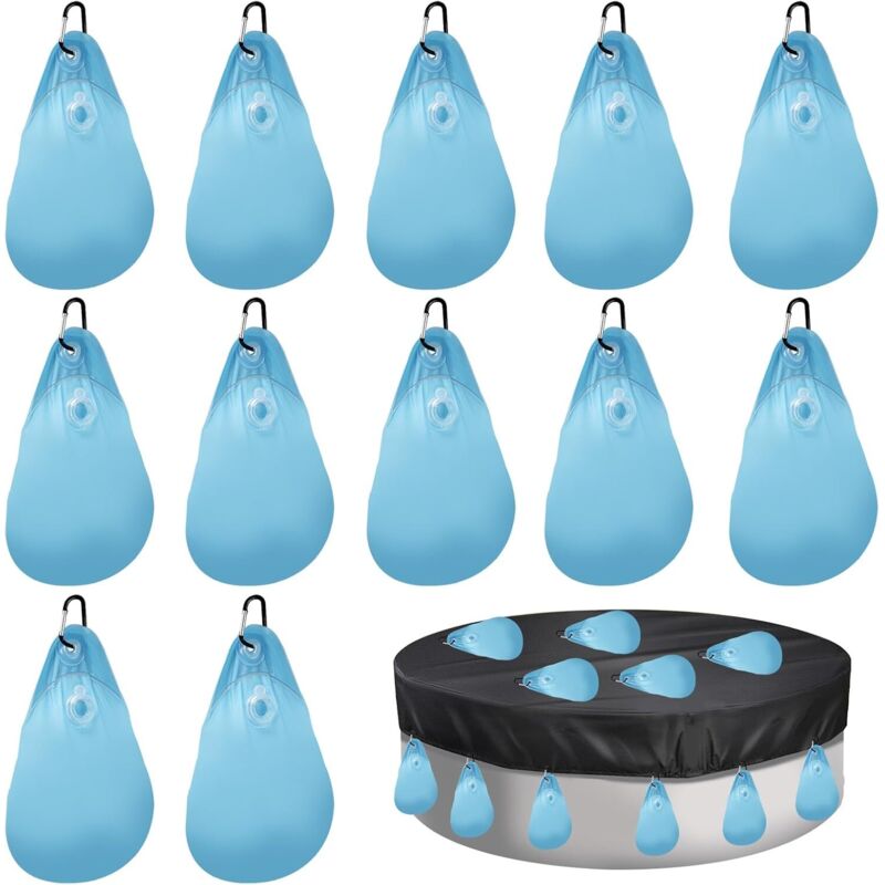 12 Stück Gewichtsäcke Für Poolabdeckungen, Wassersäcke Für Pools, Hängesäcke Für Poolabdeckungen, Zubehör Für Poolabdeckungen