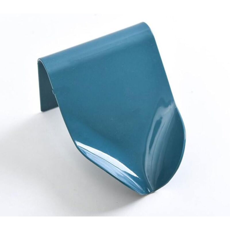 Wandseifenspender Ohne Bohren Mit Abfluss, Seifen- Und Schwammhalter Für Dusche, Bad, Küche (blau)