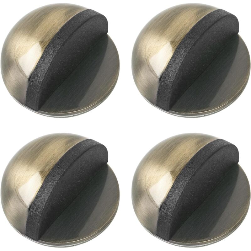 4er-set Selbstklebende Türstopper Aus Edelstahl – Bodentürstopper – Wandtürstopper Für Alle Harten Böden – Zum Schutz Von Wänden Und Möbeln – Bronze