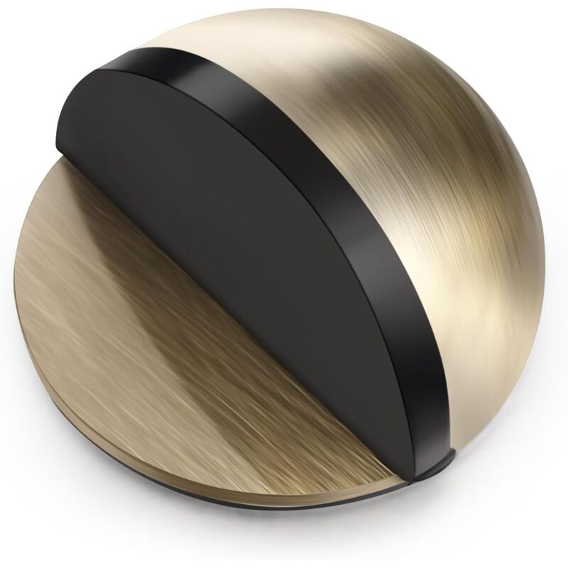 Selbstklebende Türstopper Für Den Boden, Ovale Edelstahl-türanschläge Mit Polierter Oberfläche Und Kleber, Halbrunde Türstopper Zum Wandschutz Für Glastüren (farbe: Bronze)