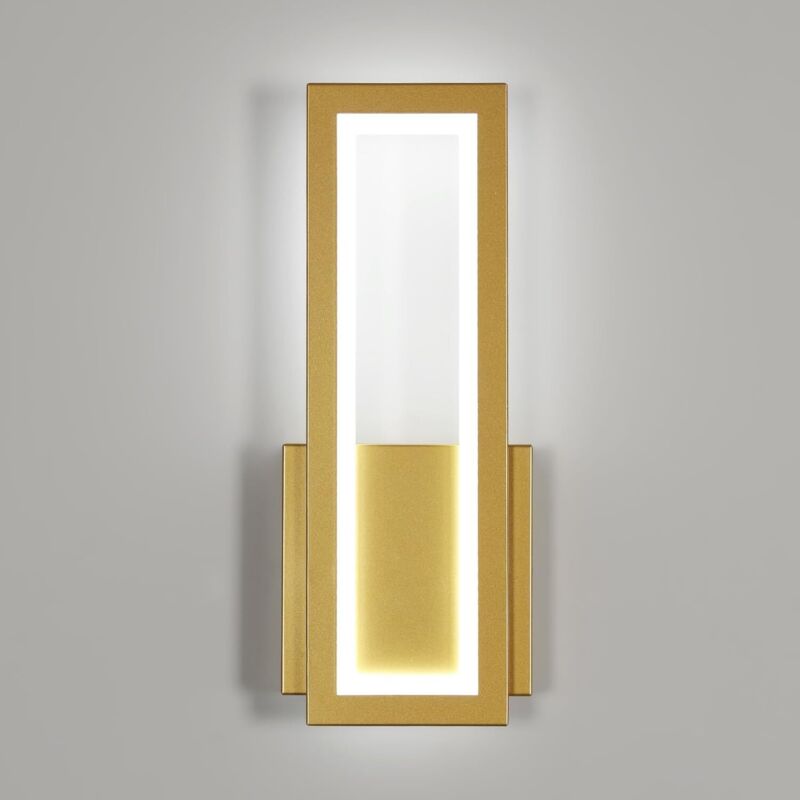 Led-innenwandleuchte, 17w Moderne Schwarze Acryl-wandlampe, Wandbeleuchtung Mit Weißem Licht Für Schlafzimmer, Wohnzimmer, Flur, Treppenhaus, 32cm