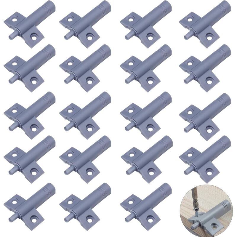 20 Schranktürdämpfer, Küchenschranktüranschläge, Schubladendämpfer, Für Schränke, Schubladen Und Türen