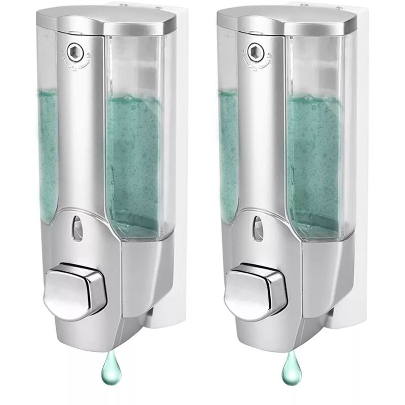 Wandmontierter Flüssigseifenspender 350ml – Einfache Montage – Hochwertiger Kunststoff – Präzise Dosierung Durch Druck – Für Badezimmer Und Dusche