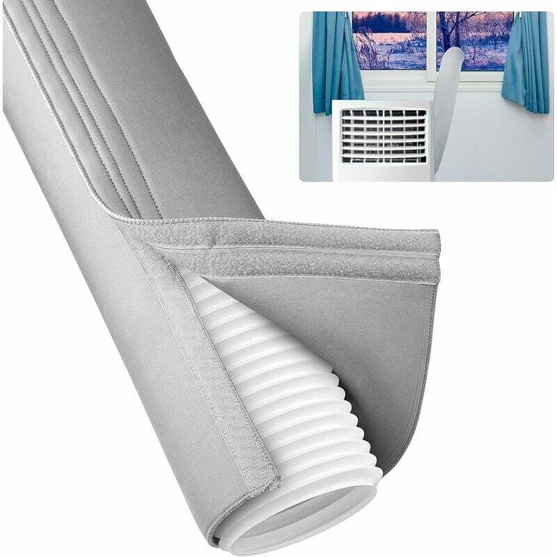 Isolierte Abdeckhülle Für Den Schlauch Eines Tragbaren Klimageräts – Abluftschlauch 12,7 Cm Bis 15,2 Cm – Schnelle Installation – Polyester-material