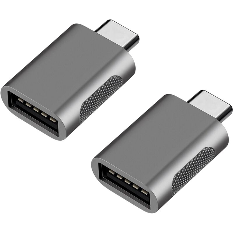 2 Stück Usb 3.1 Auf Usb-c Adapter, Hochgeschwindigkeitsübertragung, Usb-c Stecker Auf Buchse, Thunderbolt 3 Typ-c Auf Usb Adapter Mit Otg-unterstützung Für Macbook Air/pro/ipad Pro