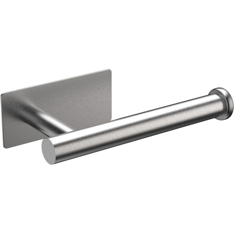(grau, Einheitsgröße) 2er-set Toilettenpapierhalter, Wandmontierter Toilettenpapierhalter, Toilettenpapierhalter Aus 304 Edelstahl, Ohne Bohren, Selbstklebender Toilettenpapierhalter Mit 3m-kleber