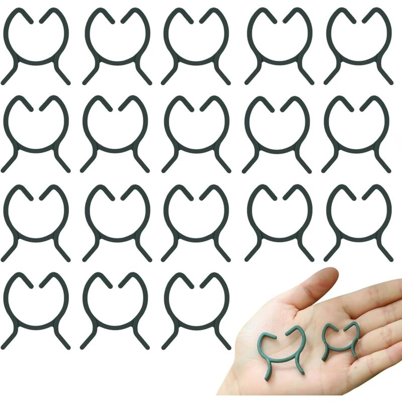 200 Stück Pflanzenhalter-clips, Wiederverwendbare Bindungen Für Tomaten, Kletterpflanzen, Gemüse Und Blumen, Stabile Kunststoff-befestigungsclips, Wetterbeständig