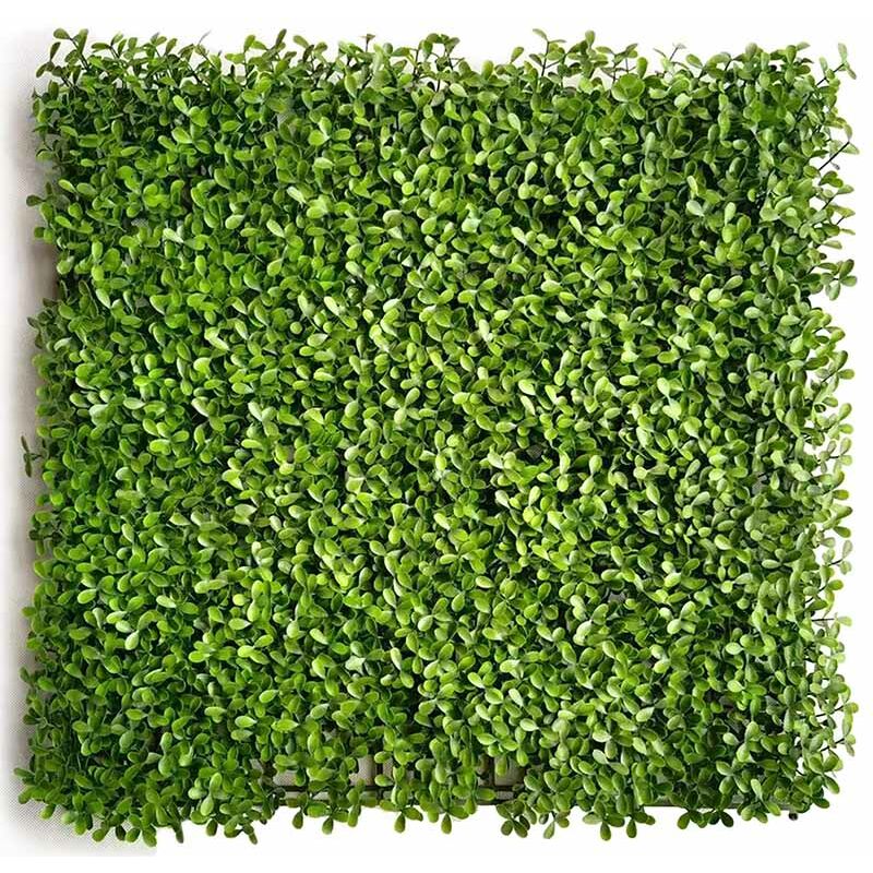 Künstliche Pflanzenwand 50 X 50 Cm – Hochwertiges Polyethylen – Natürliches Grün – Für Innen- Und Außendekoration - Grün 50 X