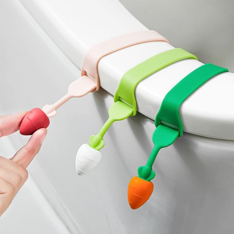Silikon-toilettendeckelheber, Verstellbarer Toilettendeckel-hebel, Toilettenzubehör Für Zuhause, Büro Und Hotel, Vermeidet Direkten Kontakt Mit Der Toilette (3 Stück)