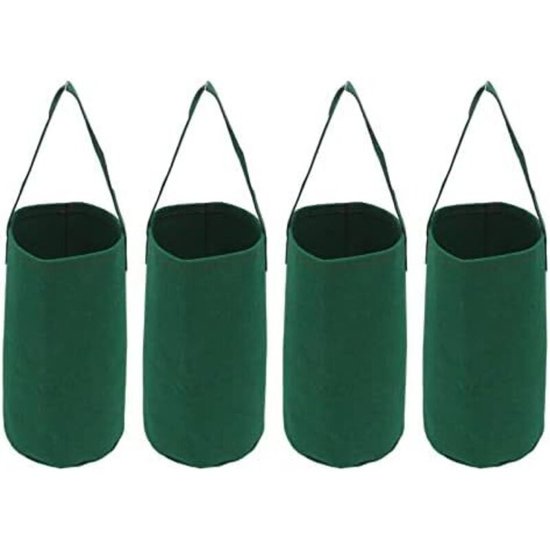 Set Von 4 Umgedrehten Blumenkästen, Hängender Garten Für Tomaten Und Erdbeeren, Pflanzsäcke Zum Umdrehen, Gemüsegarten, Hängende Kultursäcke