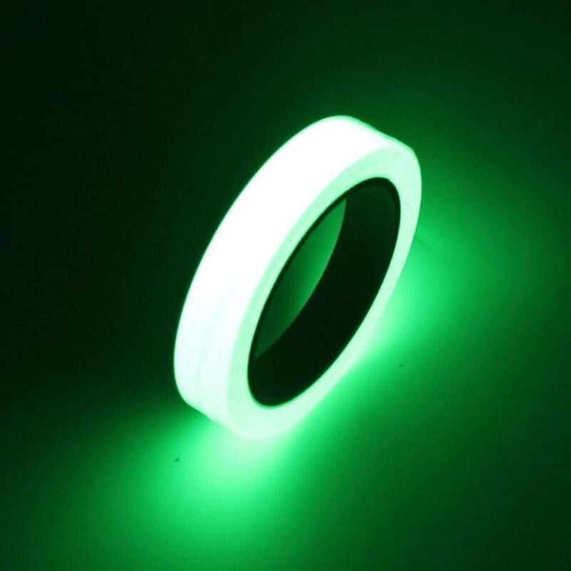 8mx1cm Leuchtband, Glow-in-the-dark-klebeband, Grünes Phosphoreszierendes Sicherheitsklebeband, Abnehmbar, Wasserdicht, Photolumineszent