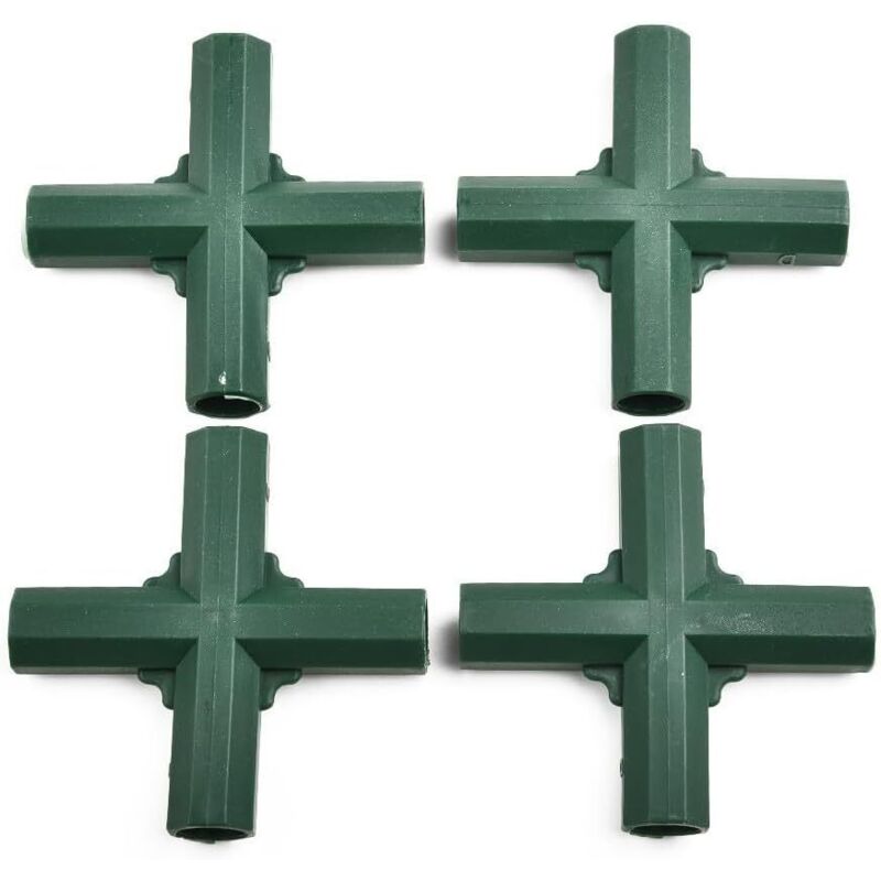 4er-set Verbindungsstücke Für Gartenpavillon, 5 Arten Von Gewächshausverbindungen, Eckverbinder Für Wintergarten (4-wege-kreuz)