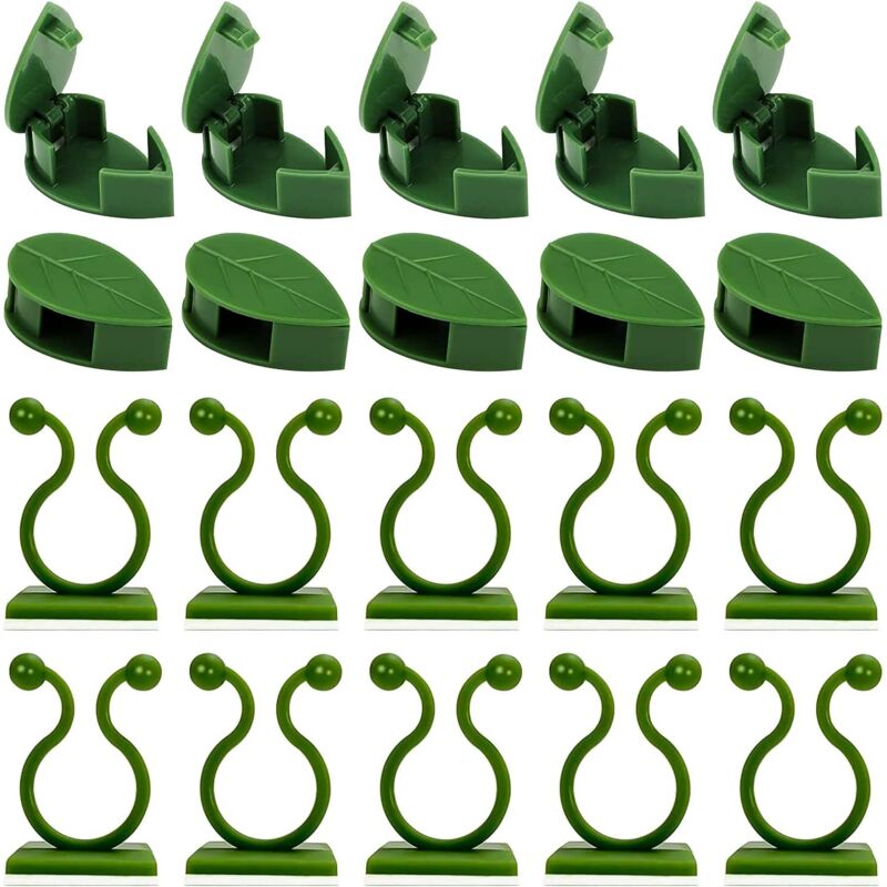 Befestigungsclips Für Kletterpflanzen, 50er Pack, Selbstklebende Clips Für Kletterpflanzen, Halterungen Für Kletterpflanzen, Wandbefestigung Für Gartenpflanzen